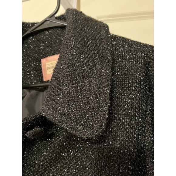 Old Navy Black Sparkly Dressy Cropped Jacket Women's Large - Picture 2 of 10